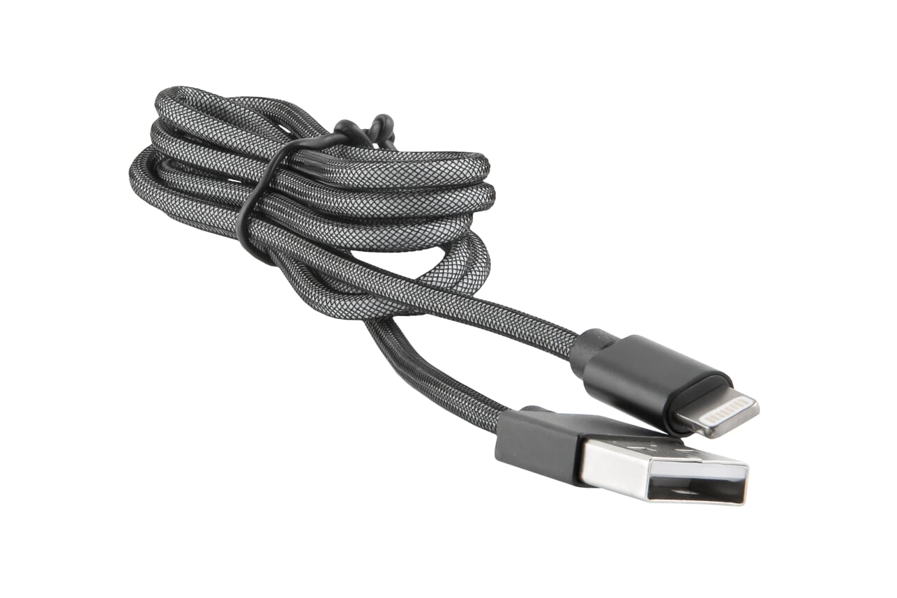 

Кабель USB-Lightning 8-pin, 1м, черный Red Line