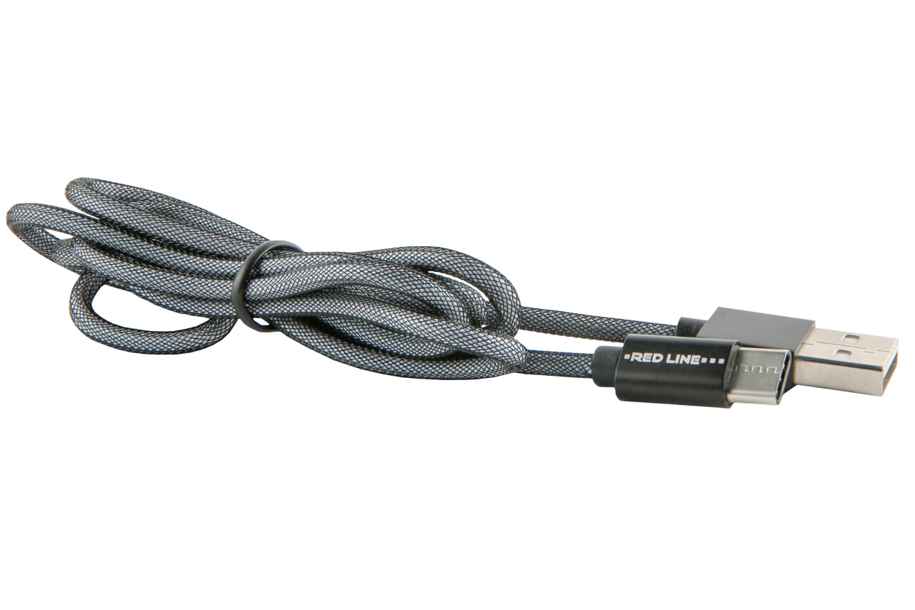 

Кабель USB-USB Type-C, 1м, черный Red Line