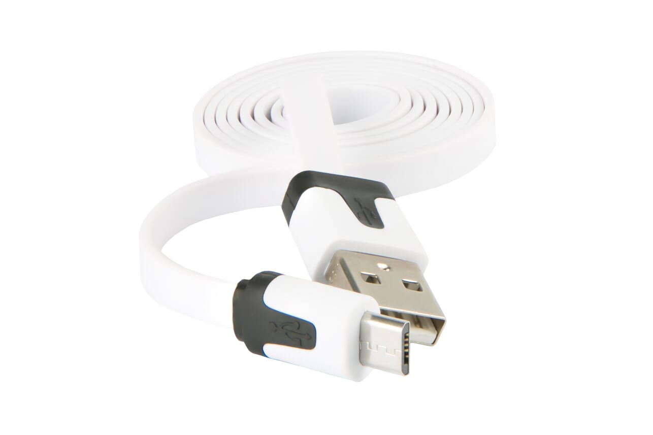 

Кабель USB-Micro USB, 1м, белый Red Line