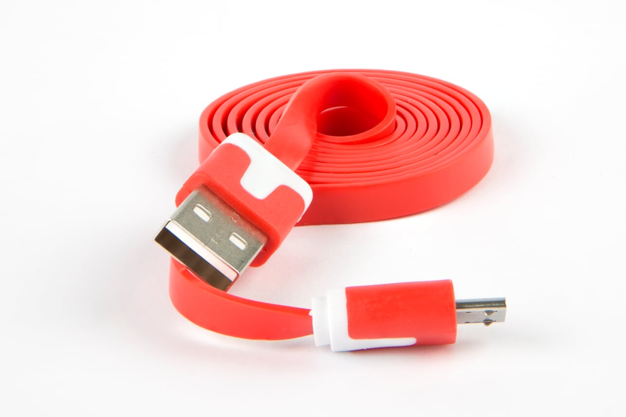 

Кабель USB-Micro USB, 1м, красный Red Line