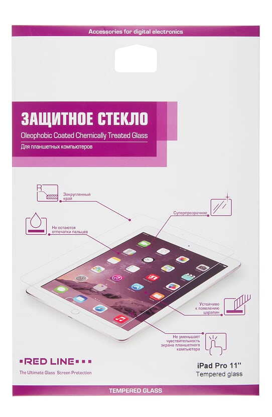 

Защитное стекло Red Line Apple iPad Pro 11” (УТ000016645)