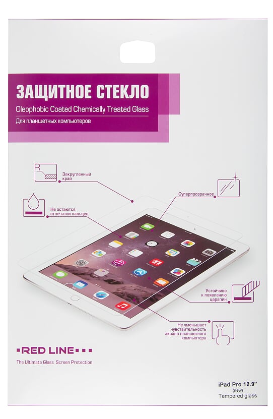 

Защитное стекло Red Line для экрана планшета Apple iPad Pro 12.9" (new) (УТ000016646)