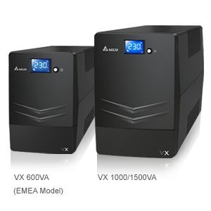 

ИБП Delta VX1000, 1000 В·А, 600 Вт, IEC, розеток - 4, USB, черный (UPA102V210035), VX1000