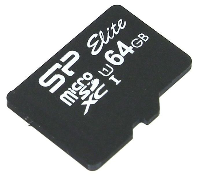 Карта памяти 64Gb microSDXC Silicon Power Elite Class 10 UHS-I U1 (SP064GBSTXBU1V10)