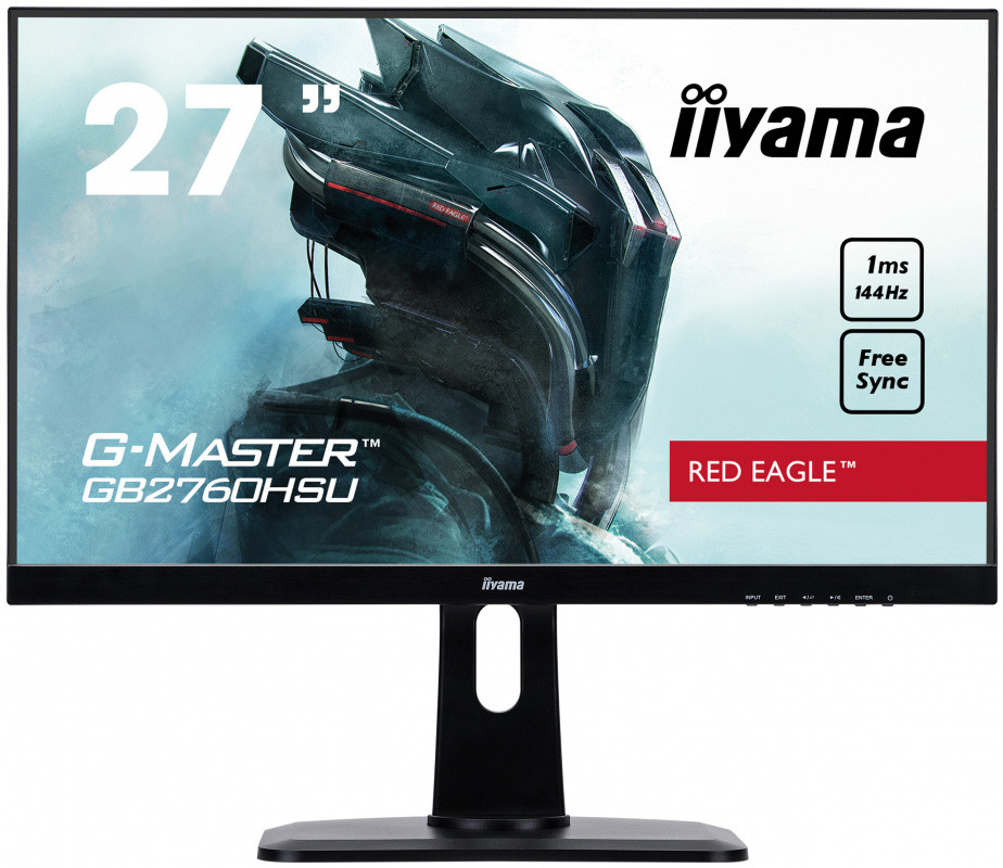 

Монитор 27" Iiyama GB2760HSU-B1 TN, 1920x1080 (16:9), 400кд/м2, 144 Гц, 1мс, 170°/160°, FreeSync, HDMI, DisplayPort, USB-Hub, черный, GB2760HSU-B1