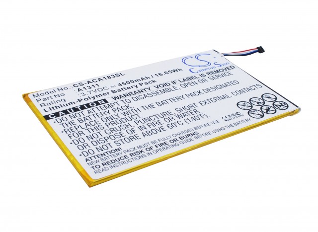 Аккумулятор CameronSino для Acer Iconia Tab 8 (A1-830) 3.7V 4500mAh (TPB-036)