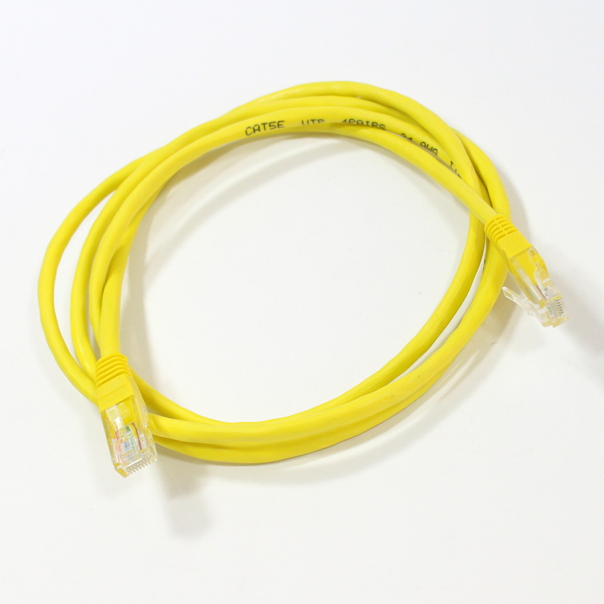 Патч-корд TELECOM UTP, кат.5e, 1.5 м, RJ45-RJ45, желтый (NA102_YELLOW_1.5M)
