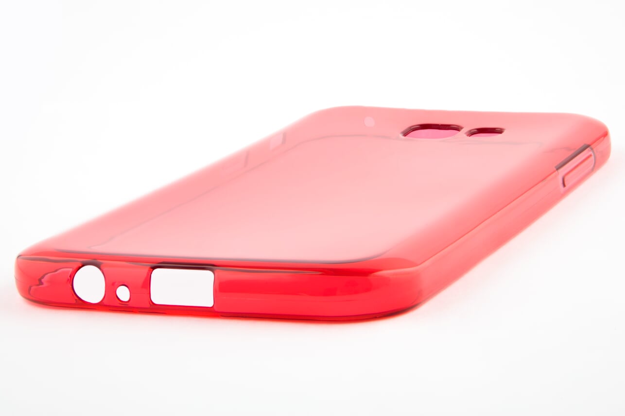 

Чехол-накладка Red Line iBox Crystal для смартфона Samsung Galaxy A7 (2017), силикон, красный