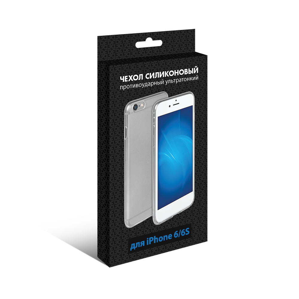 

Чехол DF для телефона Apple iPhone 6/6S, силикон, прозрачный (iCase-05), Прозрчный