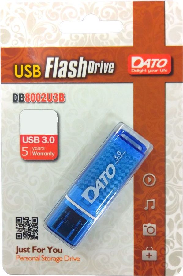 Флешка 16Gb USB 3.0 Dato DB8002U3, синий (DB8002U3B-16G)
