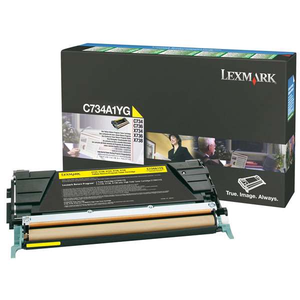 

Картридж лазерный Lexmark C746A1YG, желтый, 7000 страниц, оригинальный для Lexmark C746/C748