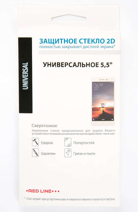 

Защитное стекло Red Line для смартфона универсальное 5,5" (УТ000007108)