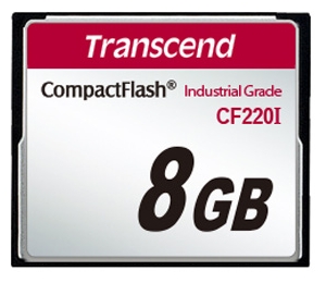 

Карта памяти промышленная 8Gb CompactFlash Transcend Industrial (TS8GCF220I), TS8GCF220I