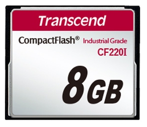 Карта памяти промышленная 8Gb CompactFlash Transcend Industrial (TS8GCF220I)