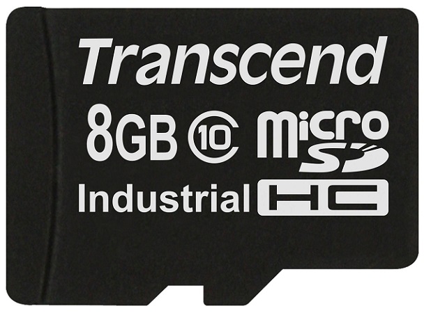 Карта памяти промышленная 8Gb microSDHC Transcend Industrial Class 10 (TS8GUSDC10I)