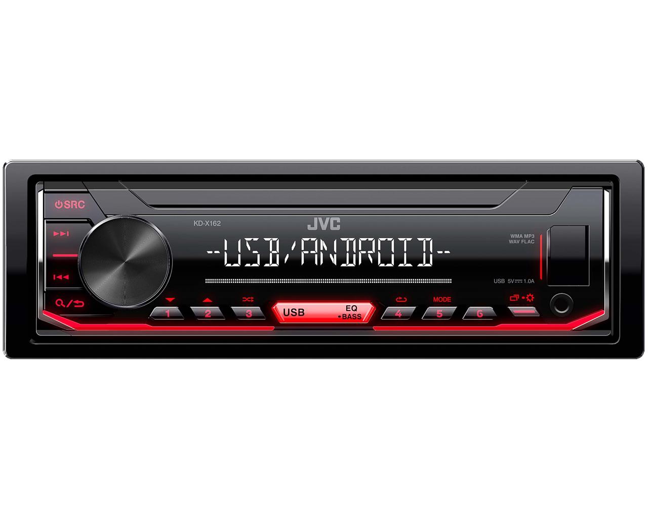 

Автомагнитола JVC KD-X162, 1 DIN, 4x50W, USB, KD-X162