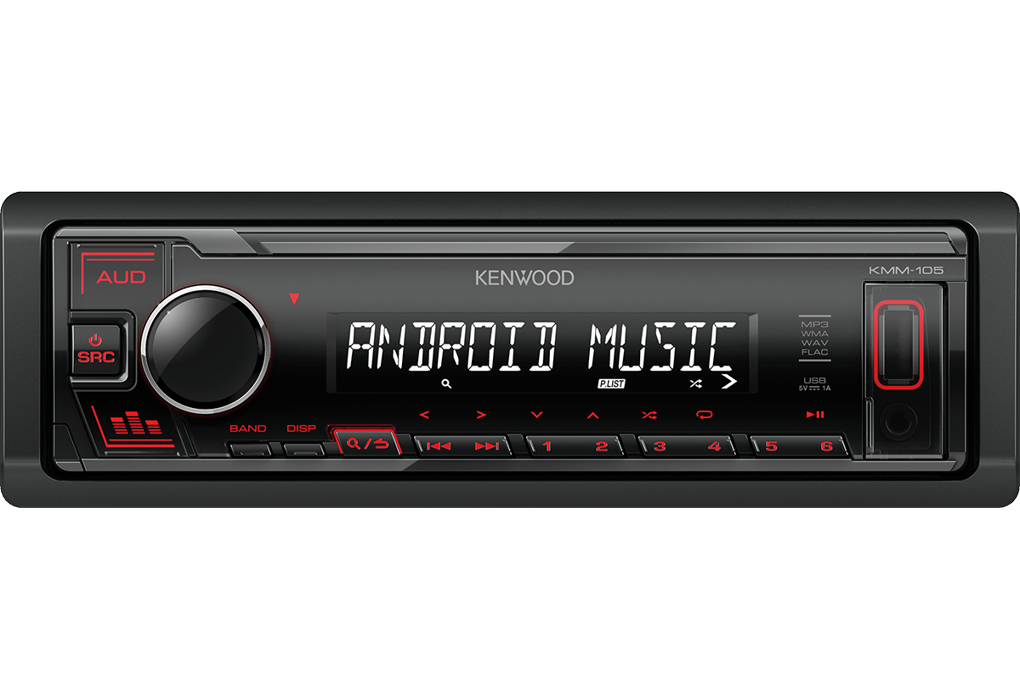 

Автомагнитола KENWOOD KMM-105RY, 1 DIN, 4x50W, USB, KMM-105RY
