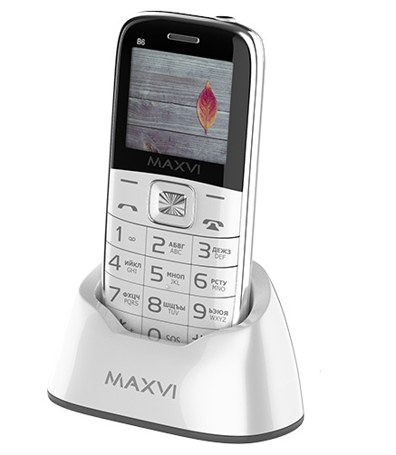 

Мобильный телефон Maxvi B6 2.2", 176x220 TN, MediaTek MT6261D, 32.8Mb RAM, 32.8Mb, BT Cam, 2-Sim, 1400mAh, белый, B6