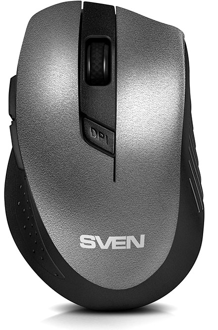 

Мышь беспроводная Sven RX-425W, 1600dpi, оптическая светодиодная, USB, серый, RX-425W