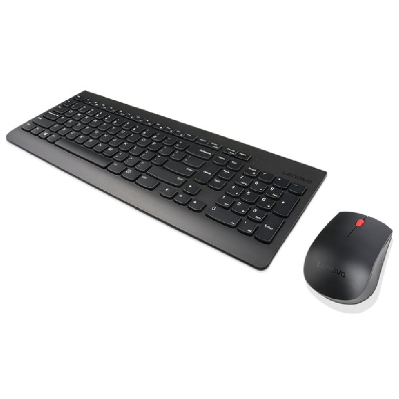 Клавиатура + мышь Lenovo Essential, беспроводная, USB, черный (4X30M39487)