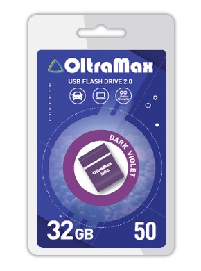 

Флешка 32Gb USB 2.0 OltraMax 50, фиолетовый (OM-32GB-50-Dark Violet), 50