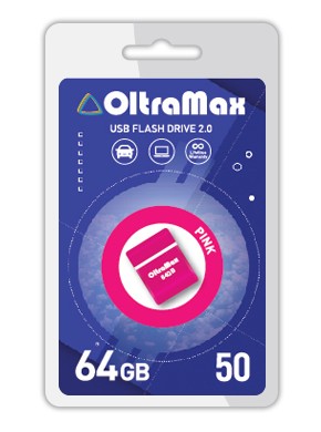 

Флешка 64Gb USB 2.0 OltraMax 50, розовый (OM-64GB-50-Pink), 50
