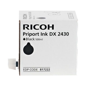 Чернила Ricoh DX 2430, 500 мл, черный, оригинальные (817222)