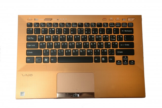 

Клавиатура Twister для Sony VPC-SA (With Touch PAD, For Fingerprint) Backlit, RU, Bronze/Black key (KB-362R), KB-362R
