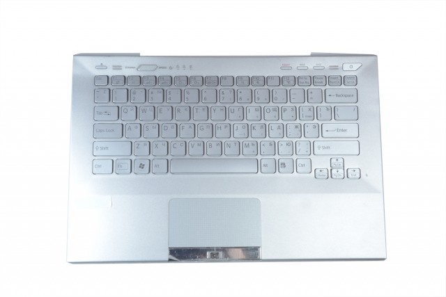

Клавиатура Twister для Sony VPC-SA (With Touch PAD, For Fingerprint) Backlit, RU, Silver/Silver key (KB-363R), KB-363R