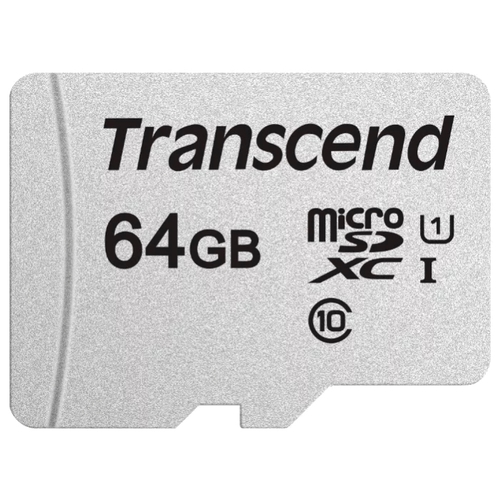 Карта памяти 64Gb microSDXC Transcend 300S Class 10 UHS-I U1