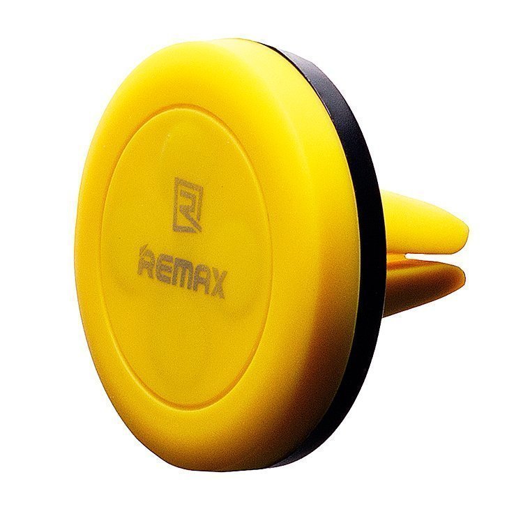 Автомобильный держатель Remax RM-C10, черный/желтый для смартфона магнитный (61101)