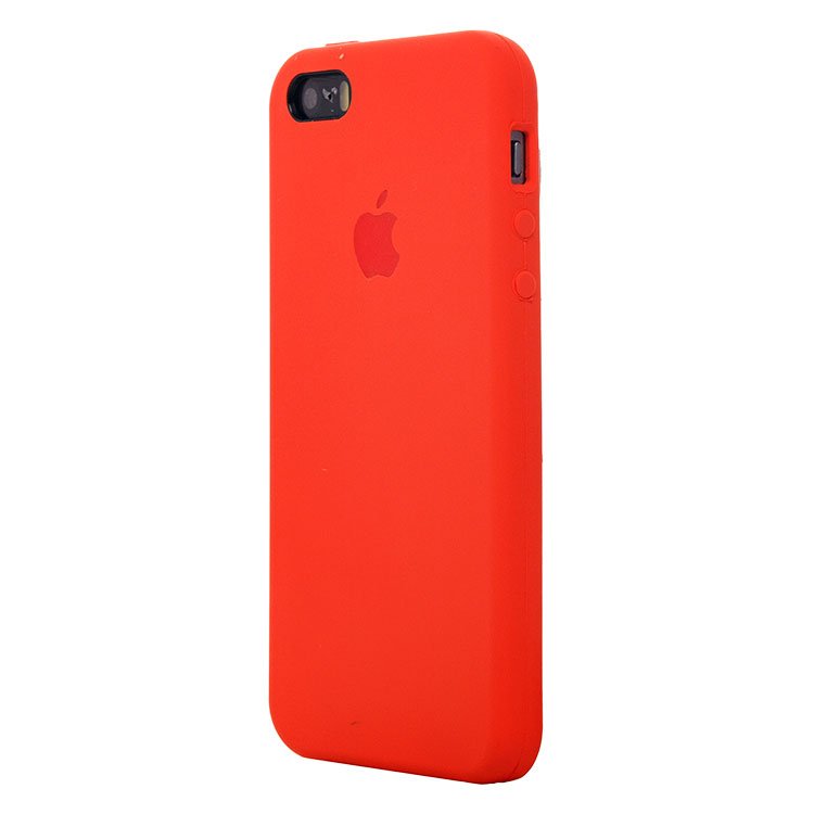 Чехол-накладка ORG для смартфона Apple iPhone 5/5s/SE, soft-touch, темно-оранжевый (60967)