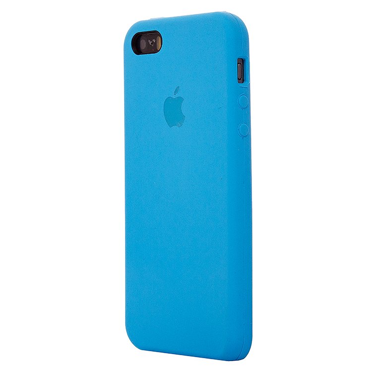 Чехол-накладка ORG для смартфона Apple iPhone 5/5s/SE, soft-touch, небесно-голубой (60980) - фото 1