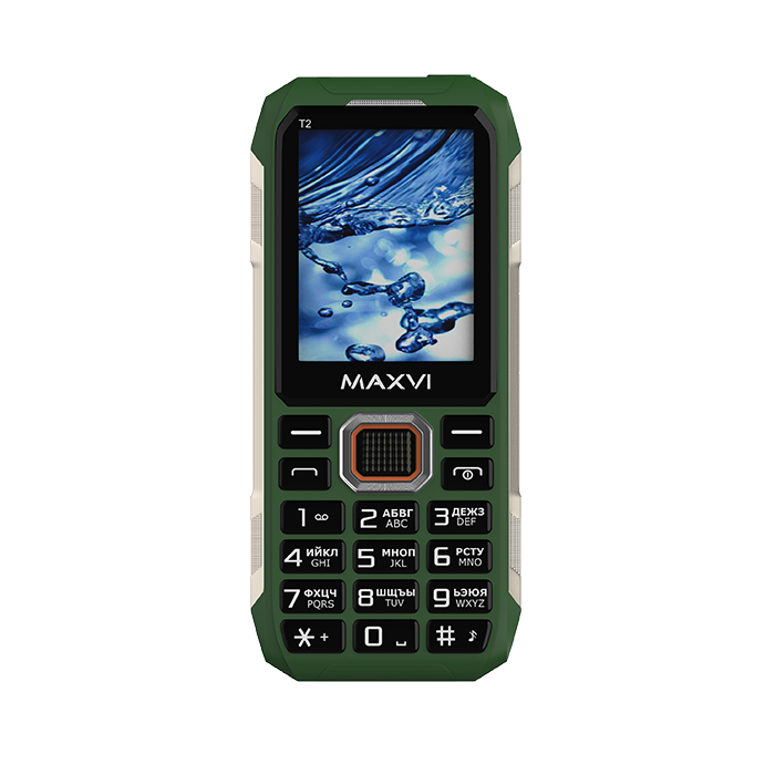 

Мобильный телефон Maxvi T2 2.4", 320x240 TN, MediaTek MT6261D, 32.8Mb RAM, 32.8Mb, BT Cam, 2-Sim, 1800mAh, зеленый, T2