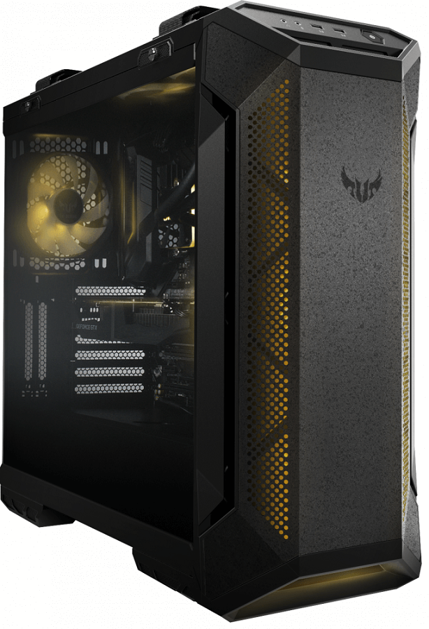 Корпус ASUS TUF Gaming GT501, EATX, Midi-Tower, 2xUSB 3.0, RGB подсветка, черный, без БП (90DC0012-B49000)