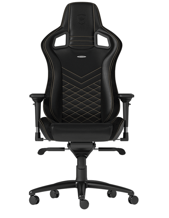 Кресло игровое Noblechairs EPIC черный/золотистый (NBL-PU-GOL-002)