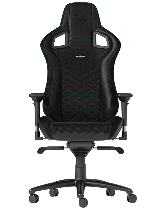 Кресло игровое Noblechairs EPIC черный/зеленый (NBL-PU-GRN-002)