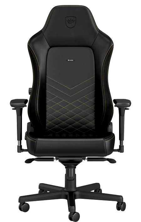 Кресло игровое Noblechairs Hero черный/золотистый (NBL-HRO-PU-GOL)