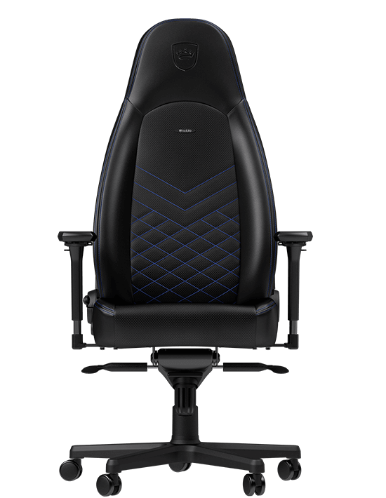 Кресло игровое Noblechairs ICON черный/синий (NBL-ICN-PU-BBL)