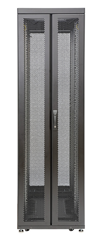 

Шкаф напольный 42U 600x1000, перфорация, черный, в сборе, D9000 (60F-42-6A-94BL), Eurolan, Rackcenter, D9000