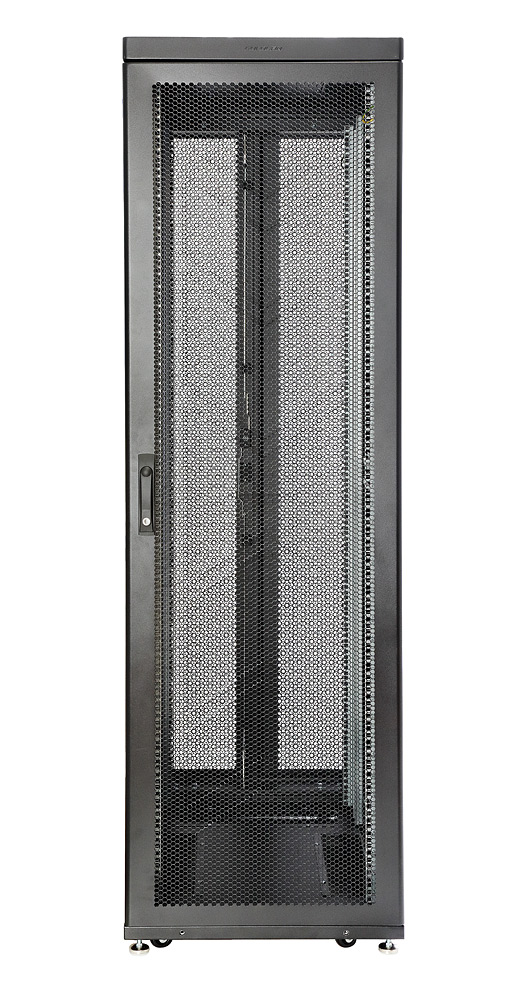 

Шкаф напольный 42U 600x1200, перфорация, черный, в сборе, D9000 (60F-42-6C-94BL), Eurolan, Rackcenter, D9000