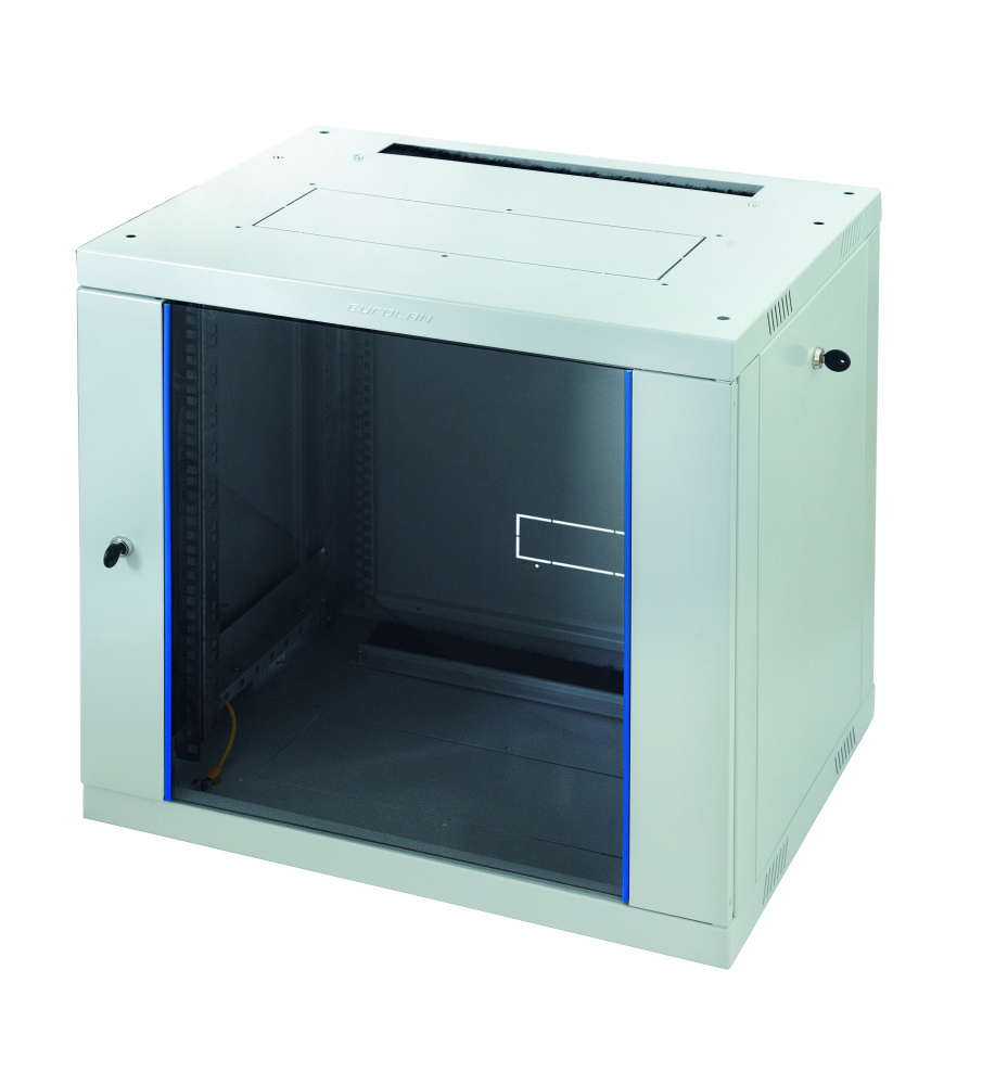 

Шкаф настенный 12U 600x600, стекло, серый, разборный, F30 (60W-12-66-31GY), Eurolan, Racknet, F30