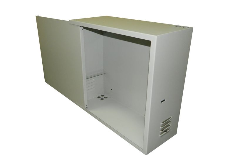 Шкаф телекоммуникационный настенный 3U 550x220 мм, металл, серый, антивандальный, в сборе, Netko АШП-03 55462