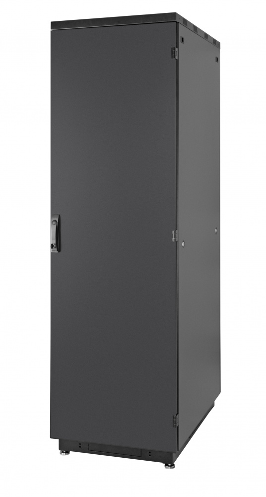 Шкаф напольный 33U 600x600, металл, черный, разборный (3 места), S3000 (60F-33-66-30BL), Eurolan, Racknet