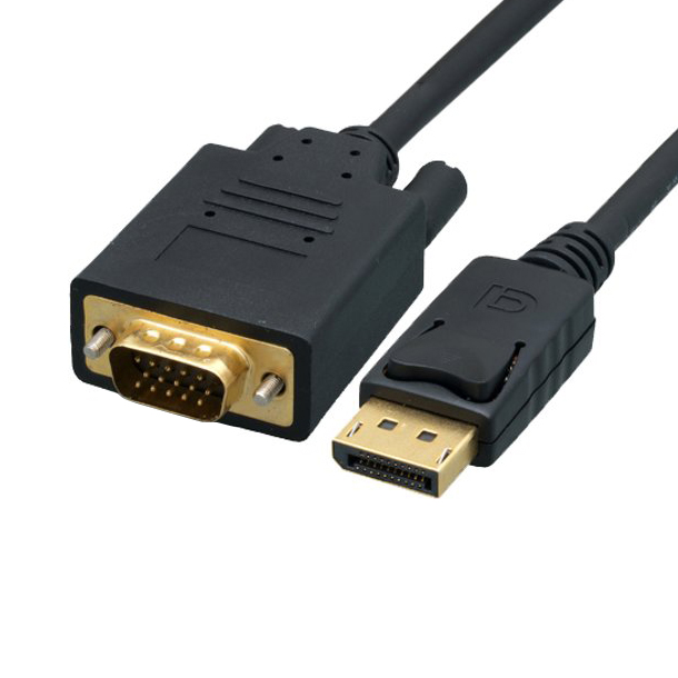 Кабель DisplayPort(m)-VGA , Cablexpert, 5m, черный, экран, пакет (CCP-DPM-VGAM-5M) - фото 1