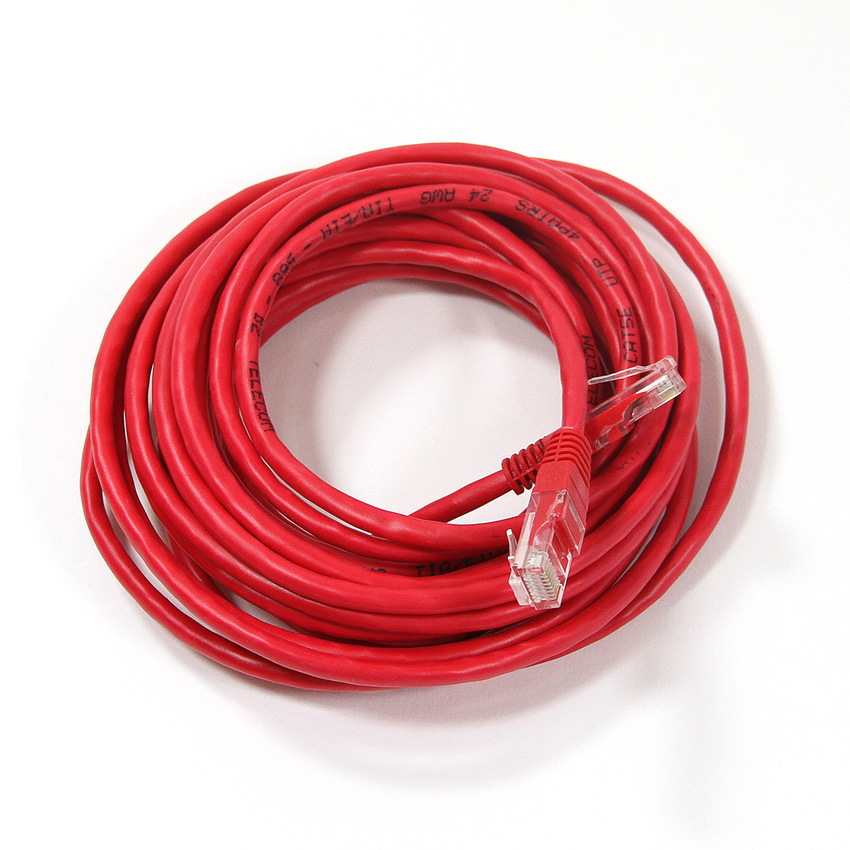 Патч-корд TELECOM UTP, кат.5e, 5 м, RJ45-RJ45, красный (NA102_RED_5.0M)