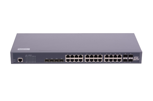 

Коммутатор Nikomax (Gigalink) GL-SW-G201-28TC, управляемый, кол-во портов: 24x1 Гбит/с, кол-во SFP/uplink: 4x10 Гбит/с, установка в стойку, GL-SW-G201-28TC