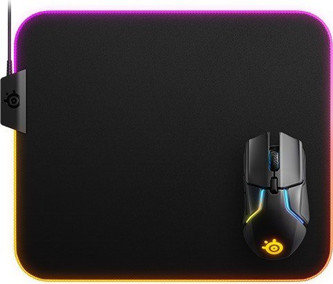 

Коврик для мыши SteelSeries QcK Prism Cloth, игровой, 320x270x4мм, черный/принт (63825), QcK Prism Cloth