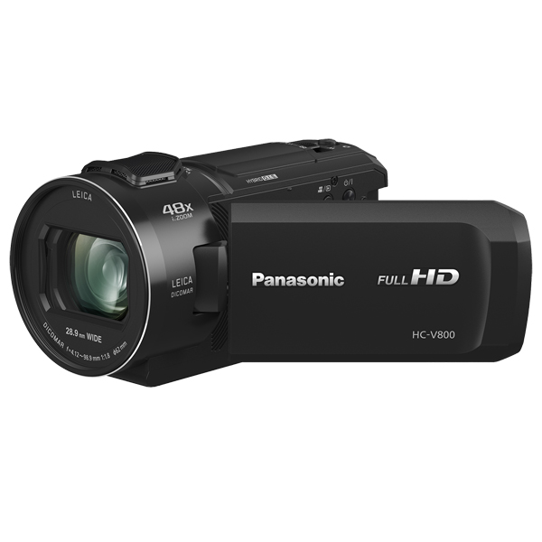 Видеокамера Panasonic HC-V800EE-K, Wi-Fi, SD, чёрный