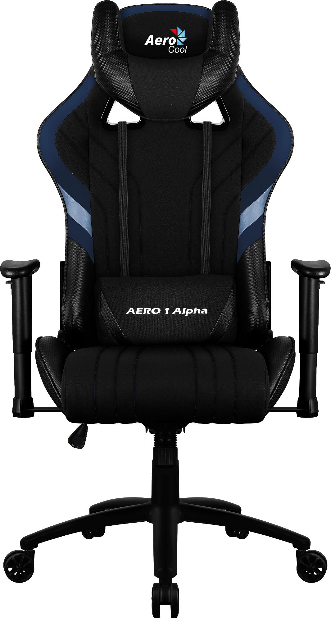 

Кресло игровое AeroCool AERO 1 Alpha черный/синий (4718009153561), AERO 1 Alpha